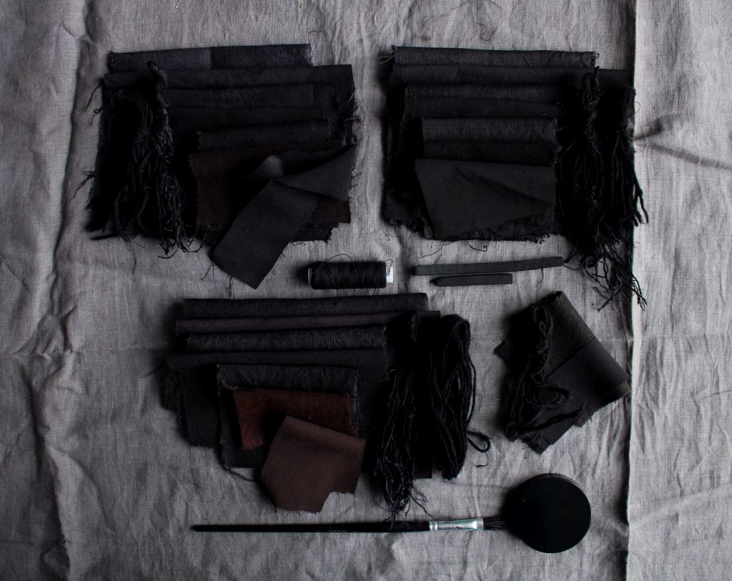czarny barwnik do tkanin i ubrań